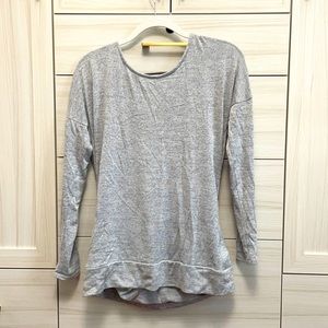 Athleta Open Back Sweatshirt-Grey